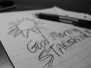 morning pages - good morning - writing for success 