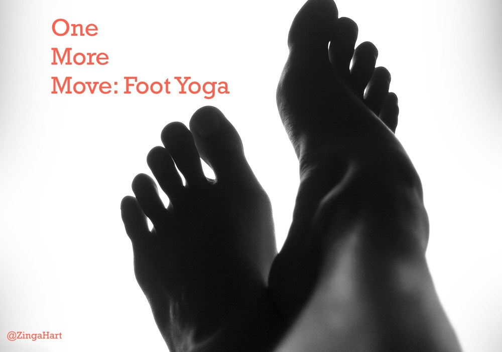 HowZinga Hart.com One More Move Foot Yoga - Two feet crossed together Photo found on unsplash.com and was taken by -Soon Ngu www.flickr.com/photos/soon91/