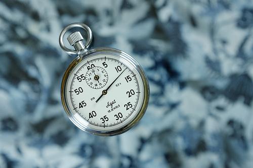 Want success control time. This shows a clock falling to the ground to show a sense of time being out of control